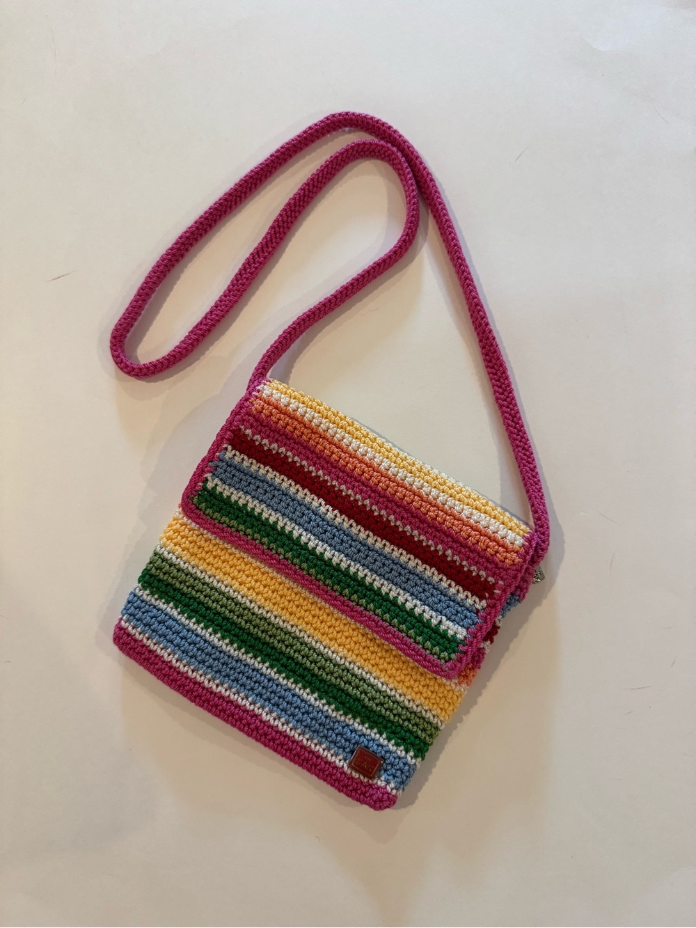 The SAK Multicolor Stripe Crocheted Crossbody Bag